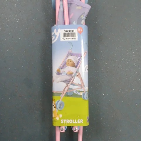 BOX OF APPROXIMATELY 12 BLUEY DOLL STROLLERS
