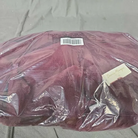 APPROXIMATELY 5 DANNII MINOGUE PETITES FAUX FUR JACKETS IN MAROON - 14