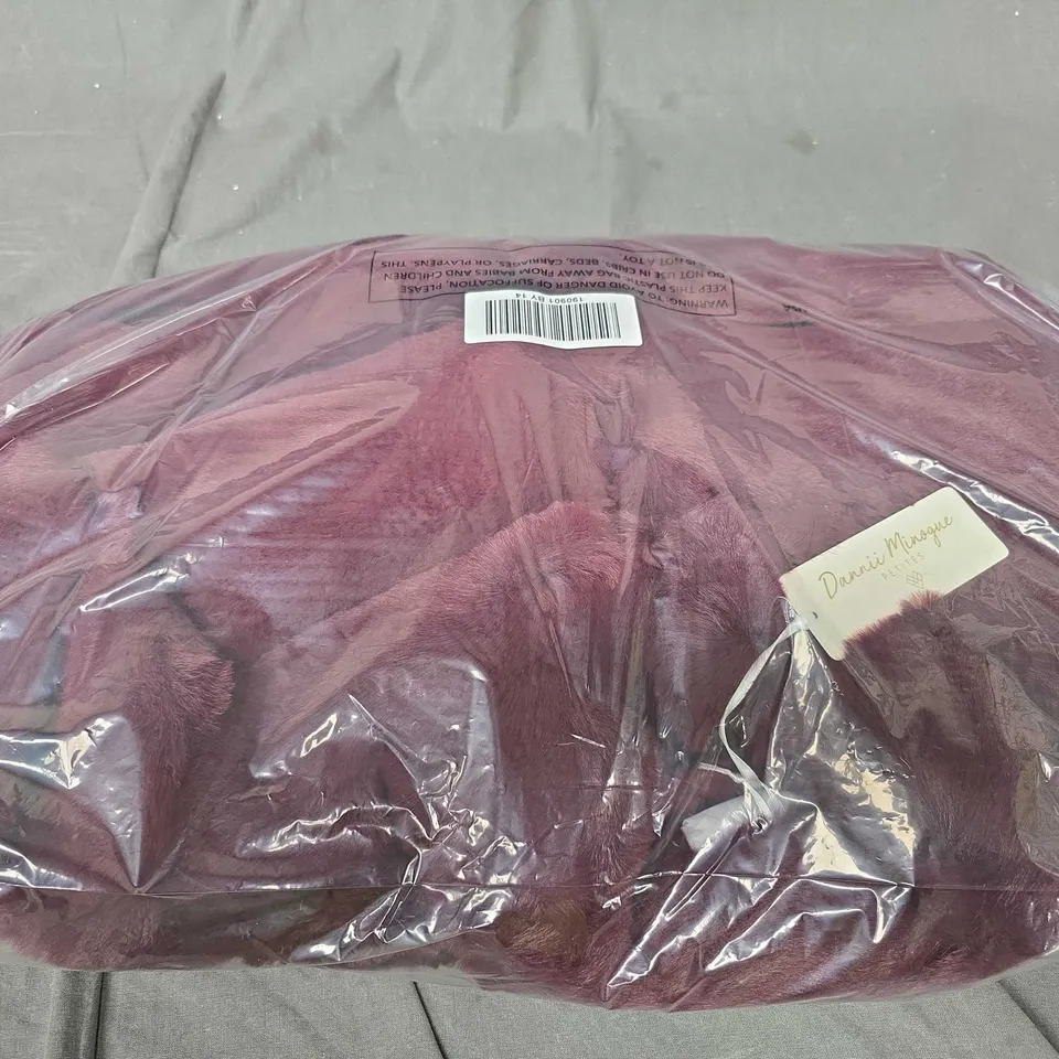 APPROXIMATELY 5 DANNII MINOGUE PETITES FAUX FUR JACKETS IN MAROON - 14