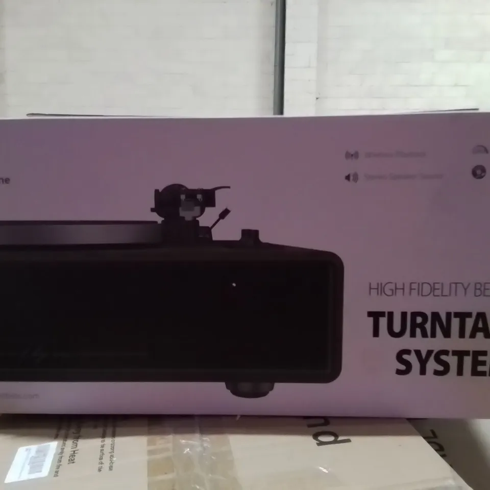 PALLET CONTAINING VARIOUS ASSORTED BOXED HOUSEHOLD ITEMS TO INCLUDE: HI-FI TURNTABLE SYSTEM, TV WALL BRACKETS, PRESSURE WASHER AND LOTS MORE UNMARKED BOXED ITEMS 