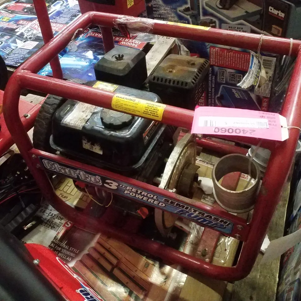 CLARKE PS75A PETROL POWERED 3″ SEMI-TRASH WATER PUMP