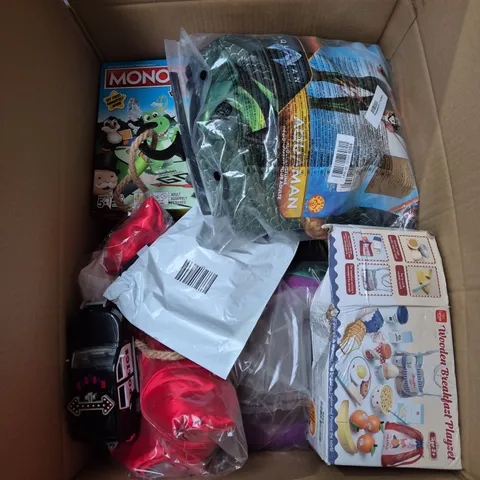 LARGE BOX OF ASSORTED TOYS AND GAMES