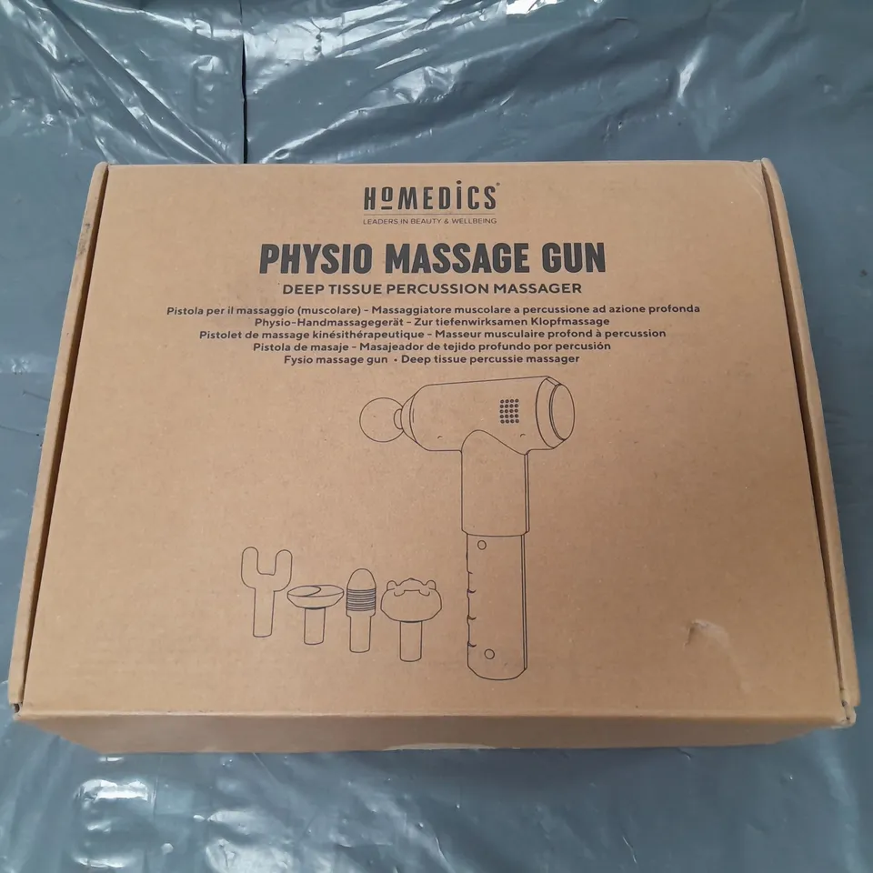 BOXED HOMEDICS DEEP TISSUE MASSAGE GUN