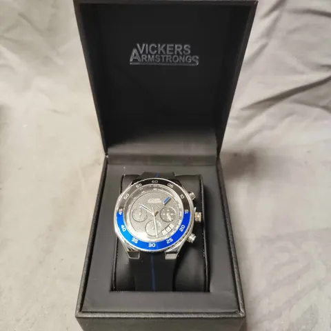 VICKERS ARMSTRONGS HARRIER STEEL BLACK WATCH