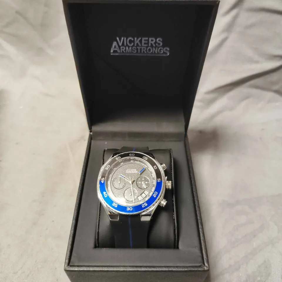 VICKERS ARMSTRONGS HARRIER STEEL BLACK WATCH