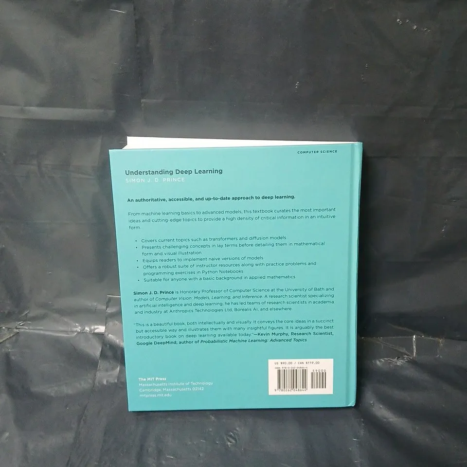 UNDERSTANDING DEEP LEARNING HARDCOVER BY SIMON J.D. PRINCE