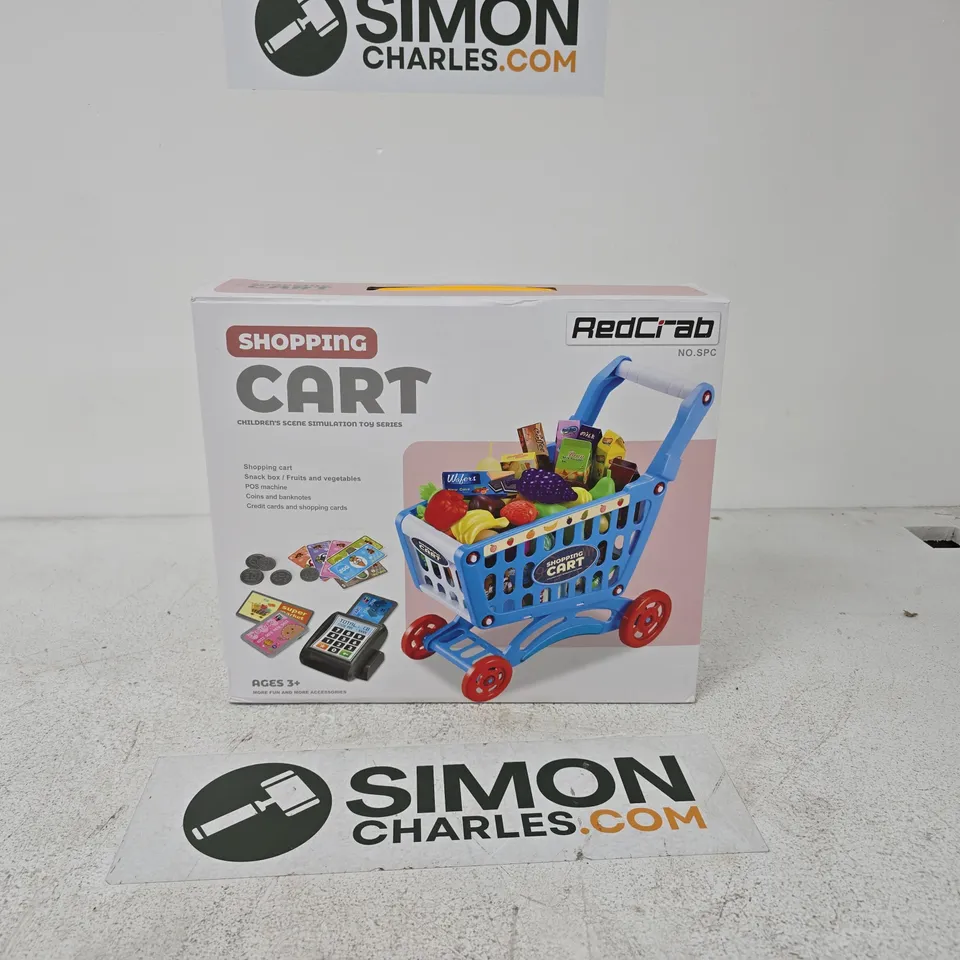 RED CRAB CHILDRENS SHOPPING CART