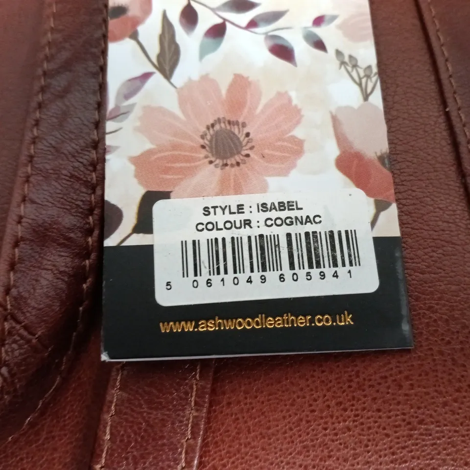 ASHWOOD ISABEL COGNAC LUXURY LEATHER HANDBAG