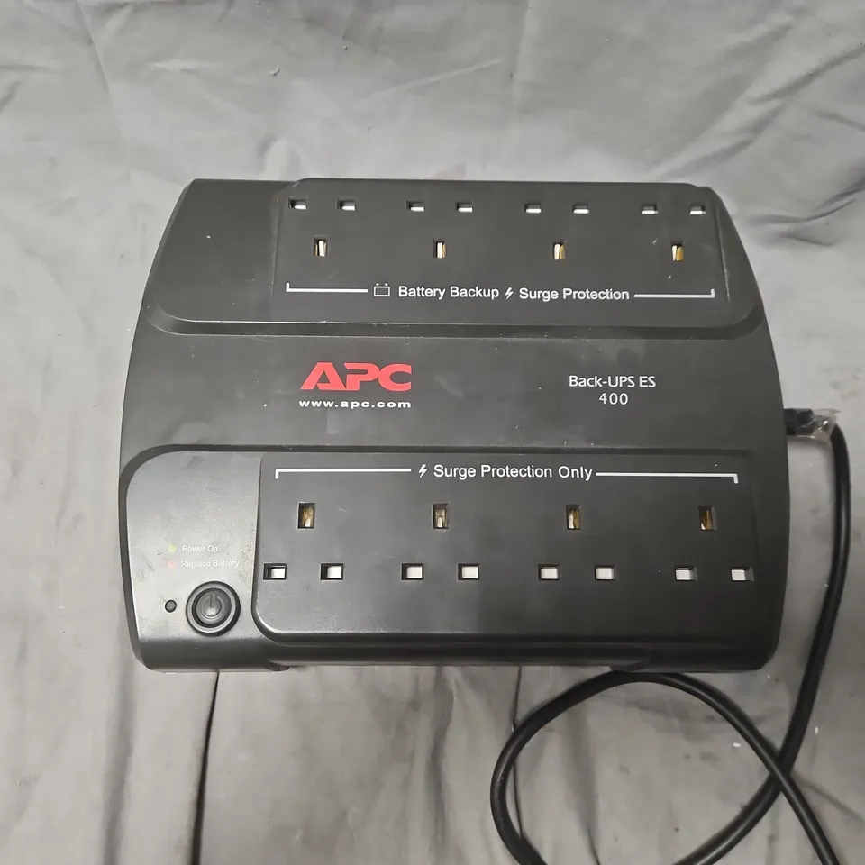 APC BACK-UPS ES 400 UNINTERRUPTIBLE POWER SUPPLY