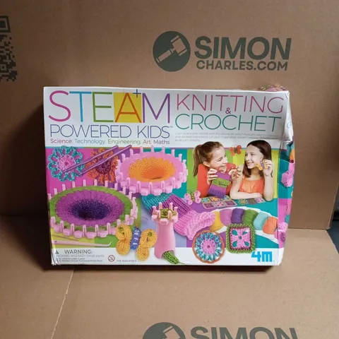 STEAM KNIT & CROCHET KIT FOR KIDS – BOXED