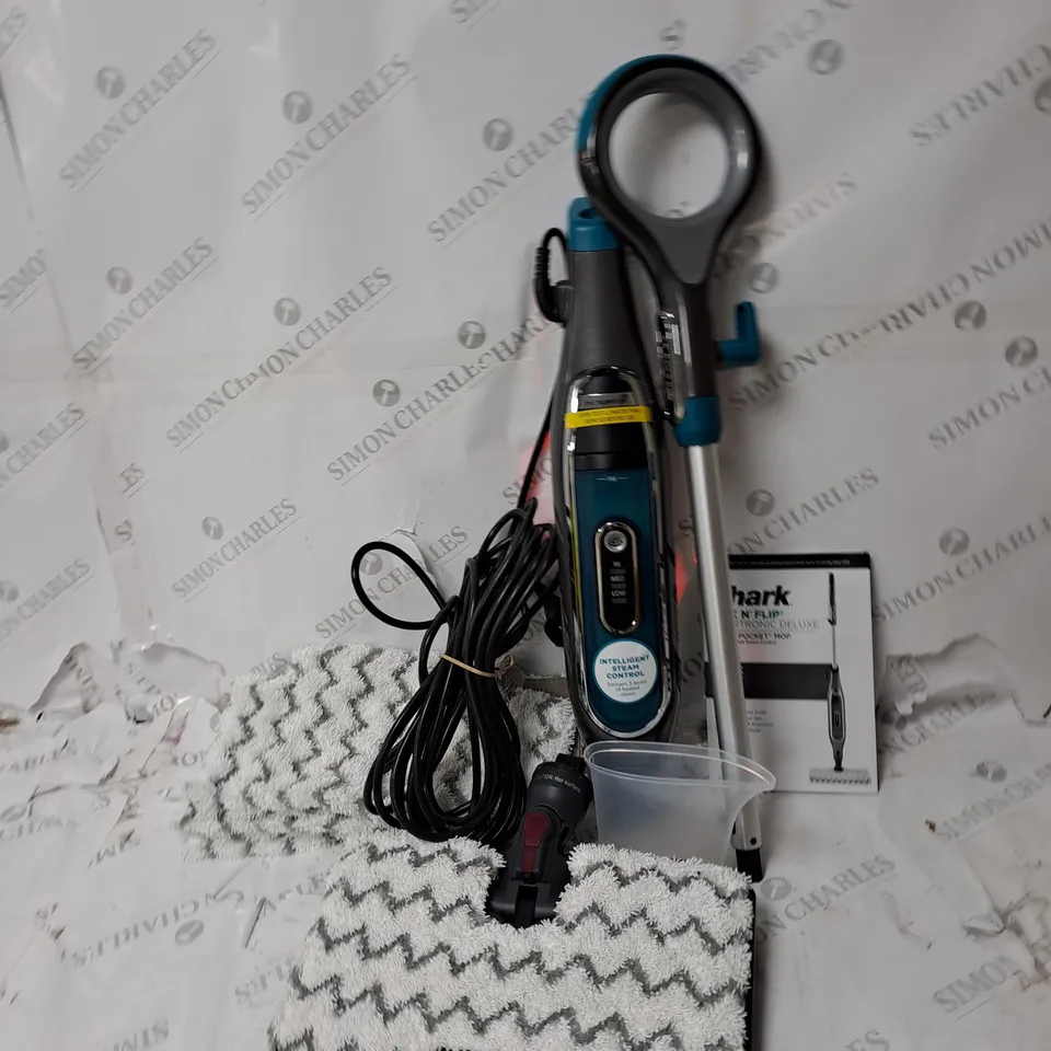 BOXED SHARK KLIK & FLIP S6003 SMARTRONIC STEAM MOP - COLLECTION ONLY 