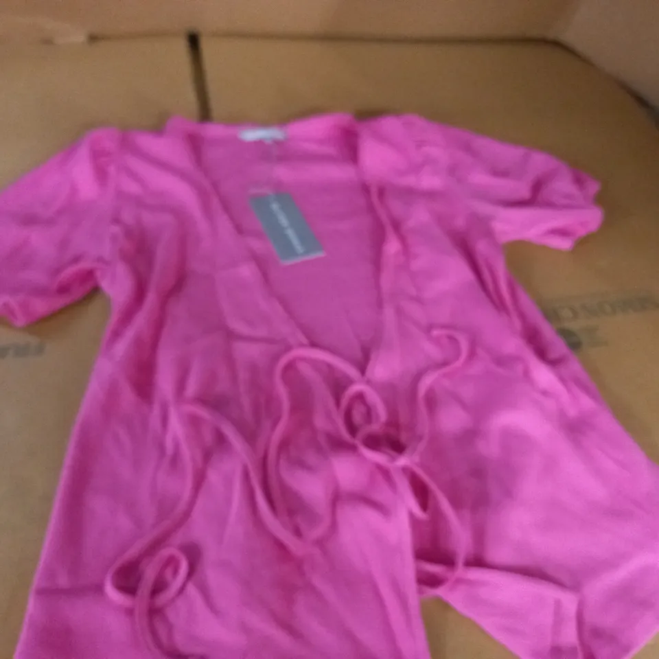 OLIVER BONAS PINK WRAP TOP - 10
