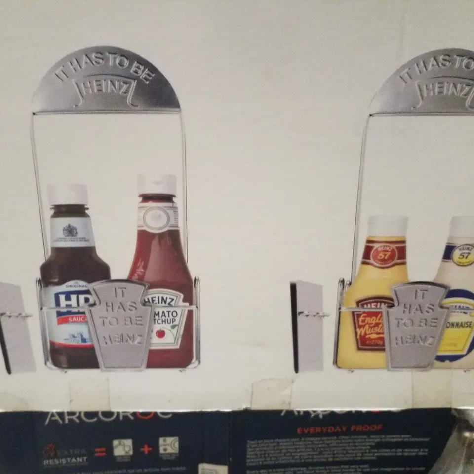 BOXED SET OF 2 HEINZ SAUCE CADDIES