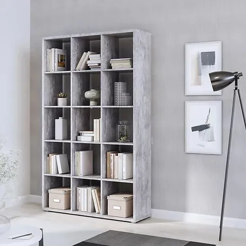 BOXED MAURO 3x5 STORAGE UNIT IN CONCRETE GREY (3 BOXES)
