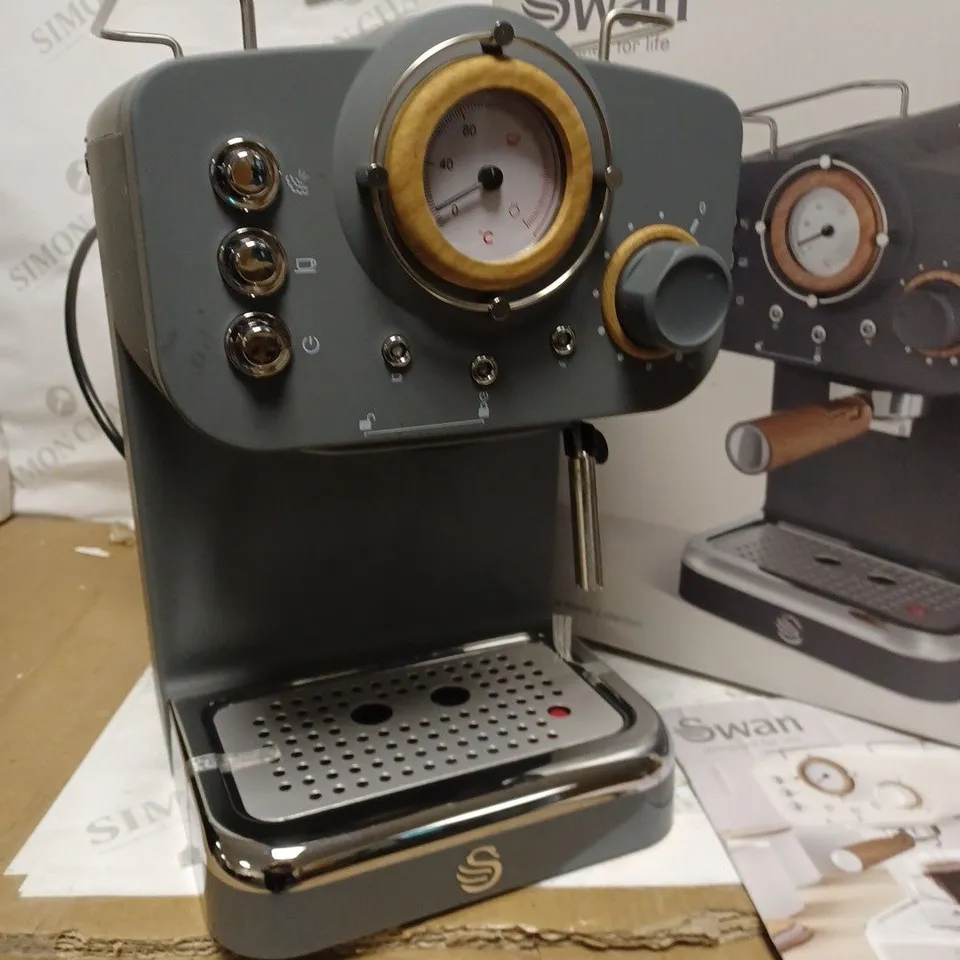 SWAN ESPRESSO COFFEE MAKER - GREY