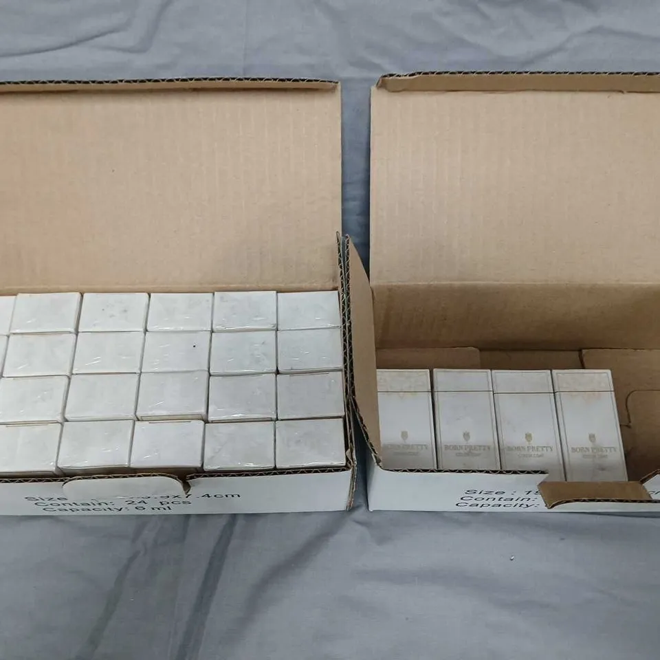 BOX OF APPROXIMATELY 20 SEALED BORN PRETTY COLOUR COAT - COLOURS MAY VARY - 6ML PER BOTTLE