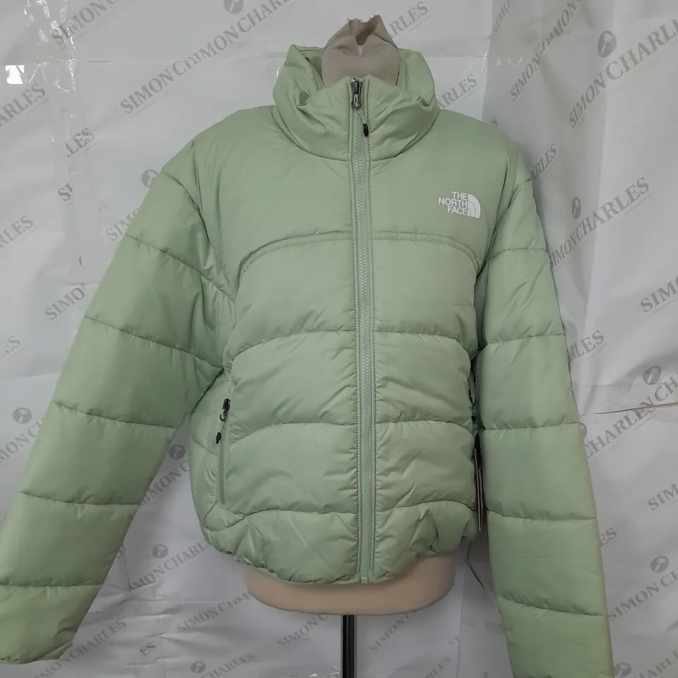 THE NORTH FACE WASHED MINT GREEN WOMENS PADDED JACKET - LARGE