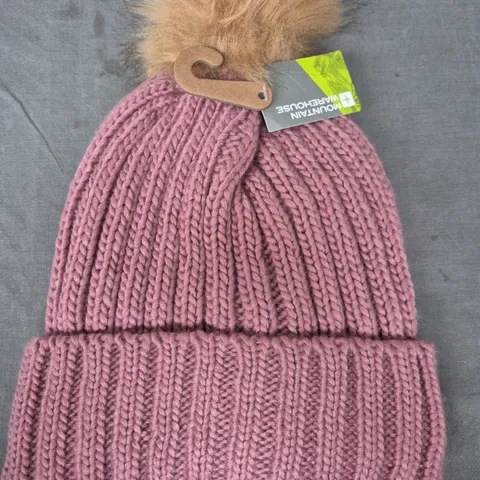 MOUNTAIN WAREHOUSE WOMEN'S POM BEANIE IN PINK