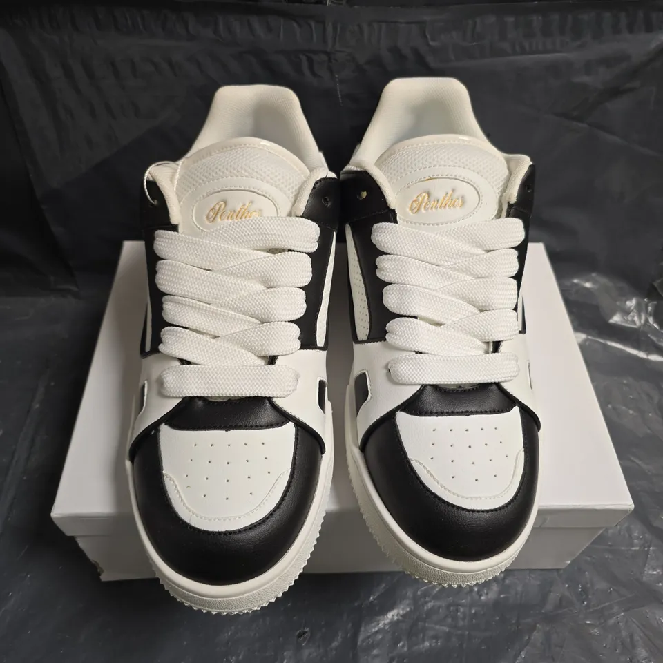 CONZURI SNEAKERS – WHITE/BLACK, UK 10 (EU 45)