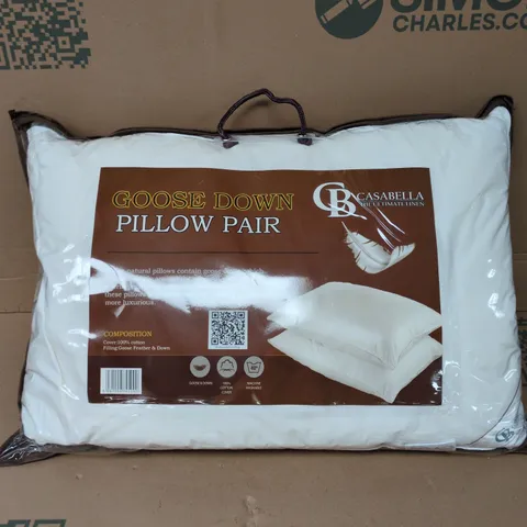 CASABELLA GOOSE DOWN PILLOW PAIR