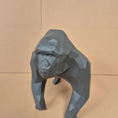 BOXED GUS" GORILLA GEOMETRIC SCULPTUR