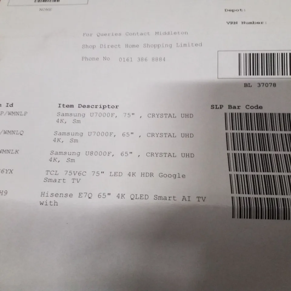 PALLET CONTAINING APPROXIMATELY 5 ASSORTED DAMAGED TVS