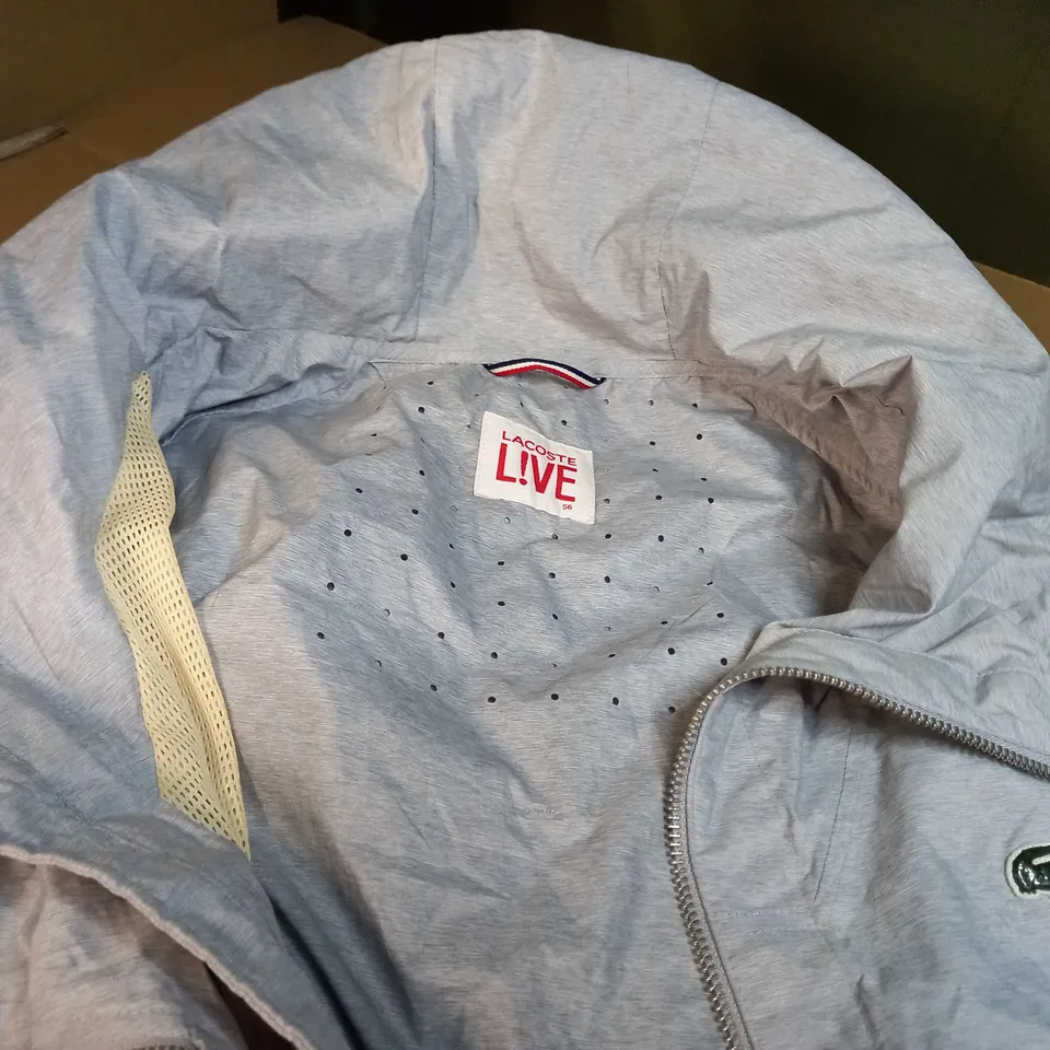 LACOSTE LIVE GREY MARL LIGHT WEIGHT OUTDOOR JACKET