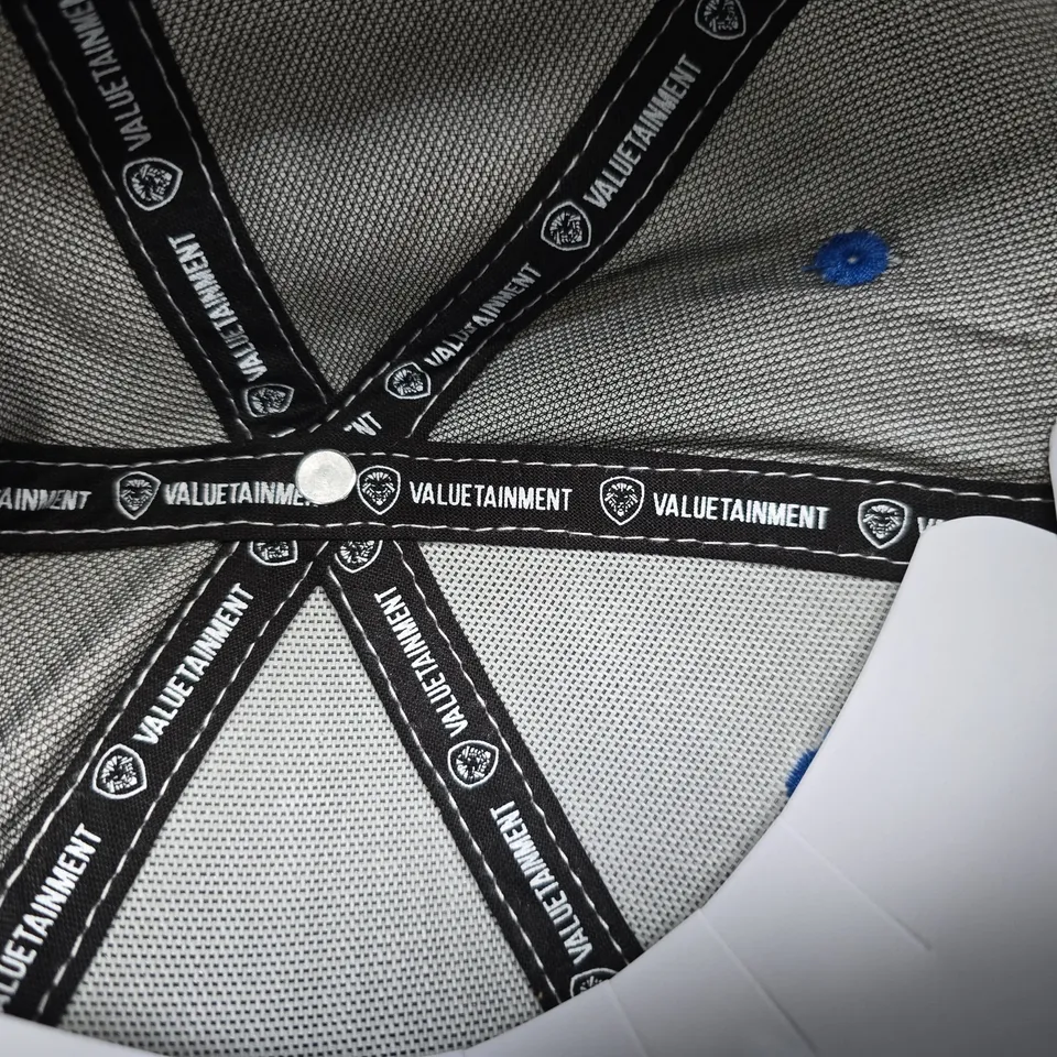 VALUEENTERTAINMENT FUTURE LOOKS BRIGHT SNAPBACK HAT – ROYAL BLUE & WHITE