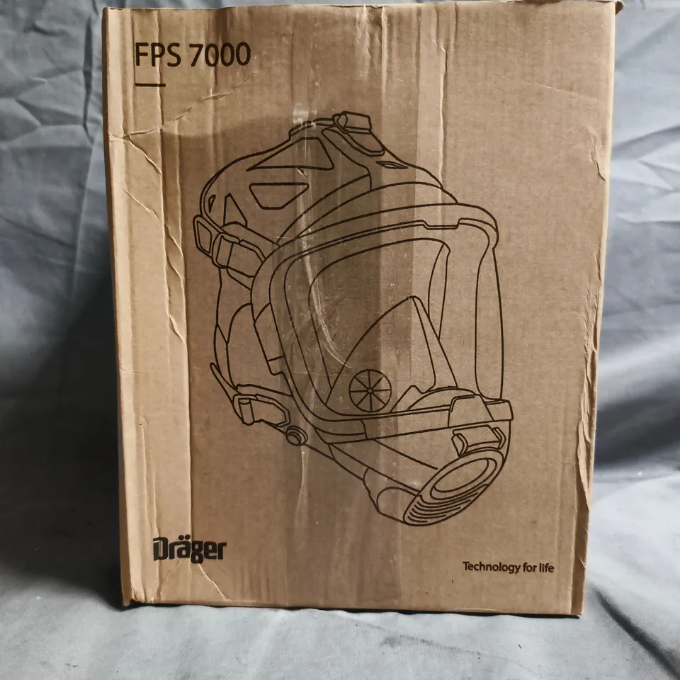BOXED DRAGER FPS 7000 PROTECTIVE FACE MASK IN BLACK