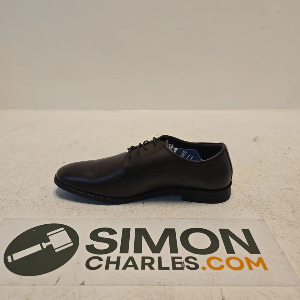 NEXT MEN'S BROWN LEATHER OXFORD SHOES – UK 9 (PAIR)