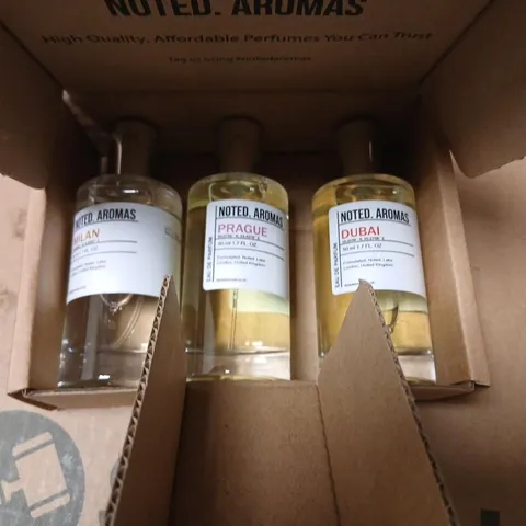 BOXED NOTED AROMAS THREE PIECE GIFT SET