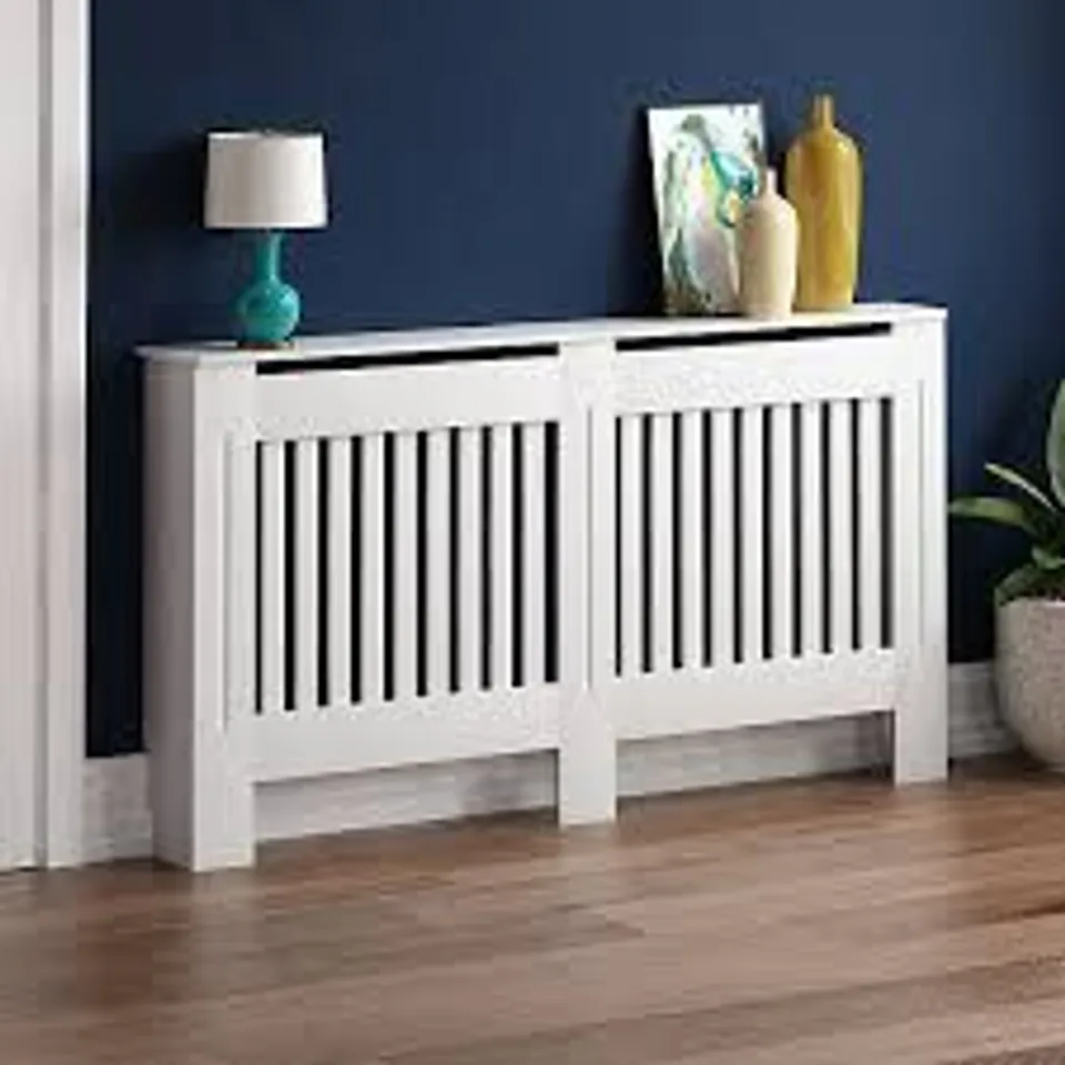 BOXED CHELSEA RADIATOR COVER, SMALL - WHITE (1 BOX)