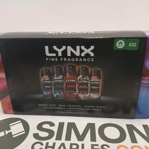 LYNX FINE FRAGRANCE GIFT SET – 6X BODY SPRAYS