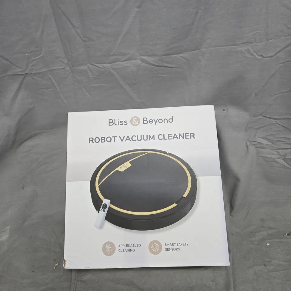 BLISS & BEYOND ROBOT VACUUM CLEANER – BOXED