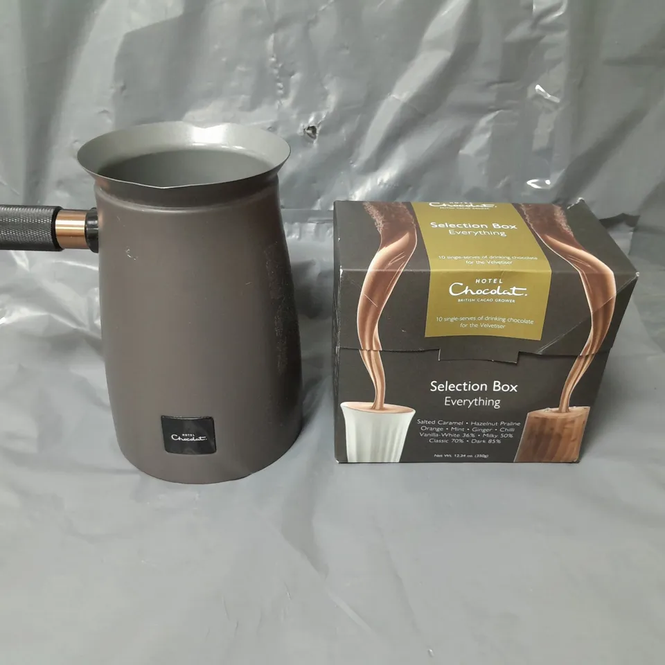 HOTEL CHOCOLAT FELVETISER DRINKING CHOCOLATE MACHINE GREY RRP £124.99