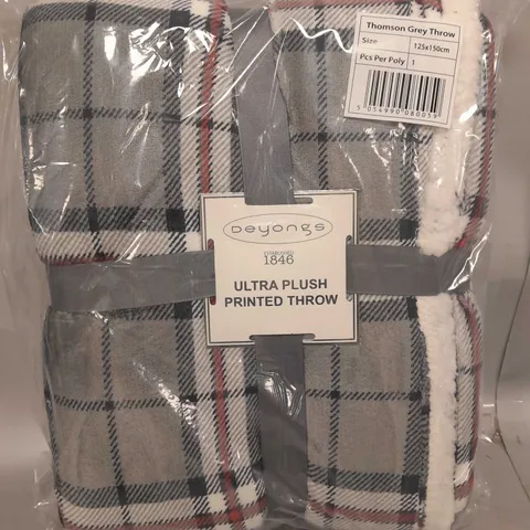 DEYONGS THOMPSON GREY SHERPA SOFT THROW