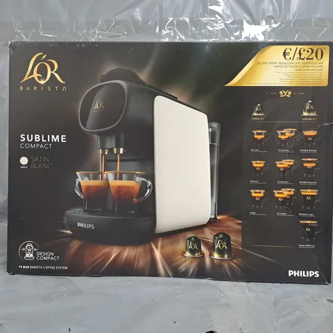 PHILIPS L'OR BARISTA COFFEE MACHINE - WHITE
