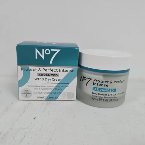 BOXED NO7 PROTECT & PERFECT INTENSE ADVANCED SPF15 DAY CREAM (50ML)