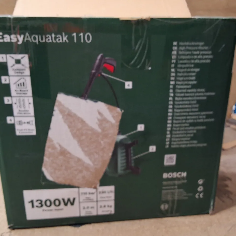 BOSCH EASYAQUATAK 110 HIGH-PRESSURE WASHER – 1300W (BOXED)