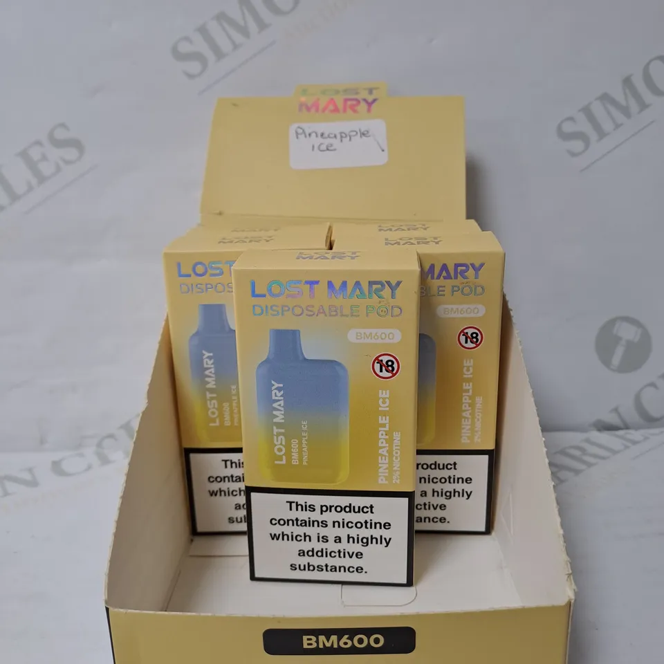 BOX OF 5 LOST MARY DISPOSABLE POD PINEAPPLE ICE