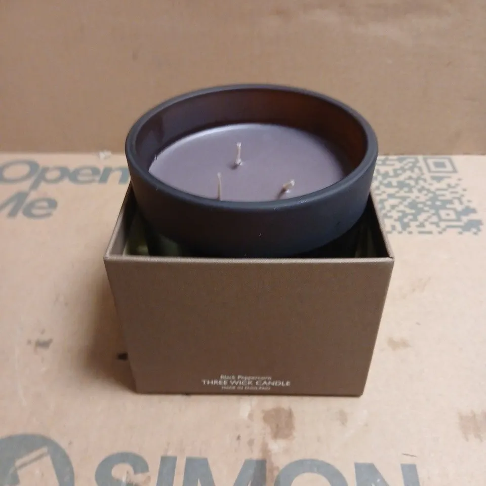 MOLTON BROWN LONDON BLACK PEPPERCORN THREE WICK CANDLE – 480G BOXED