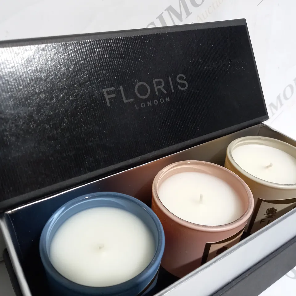 FLORIS MINI CANDLE COLLECTION 3 X CANDLES