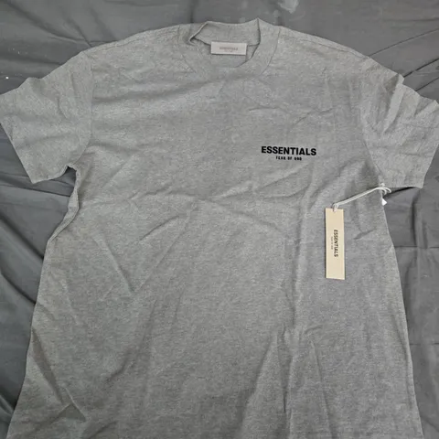 ESSENTIALS FEAR OF GOD DARK OATMEAL T-SHIRT, UK M