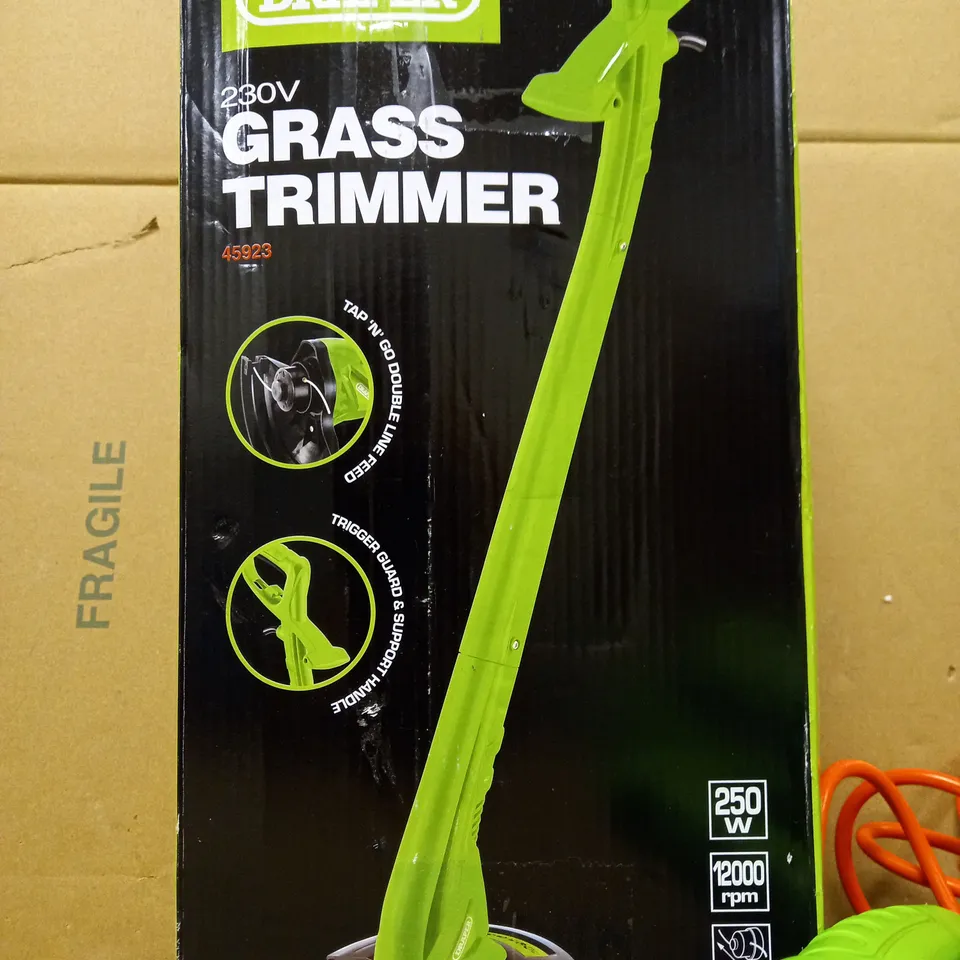 DRAPER 45923 250W GRASS TRIMMER WITH DOUBLE LINE FEED