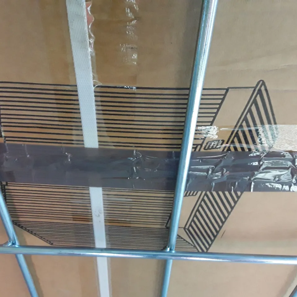 LOT OF 8 ASSORTED ITEMS TO INCLUDE GARDEN SHED, AWNING, BEDFRAME PARTS AND PVCU FOLDING DOORS / COLLECTION ONLY