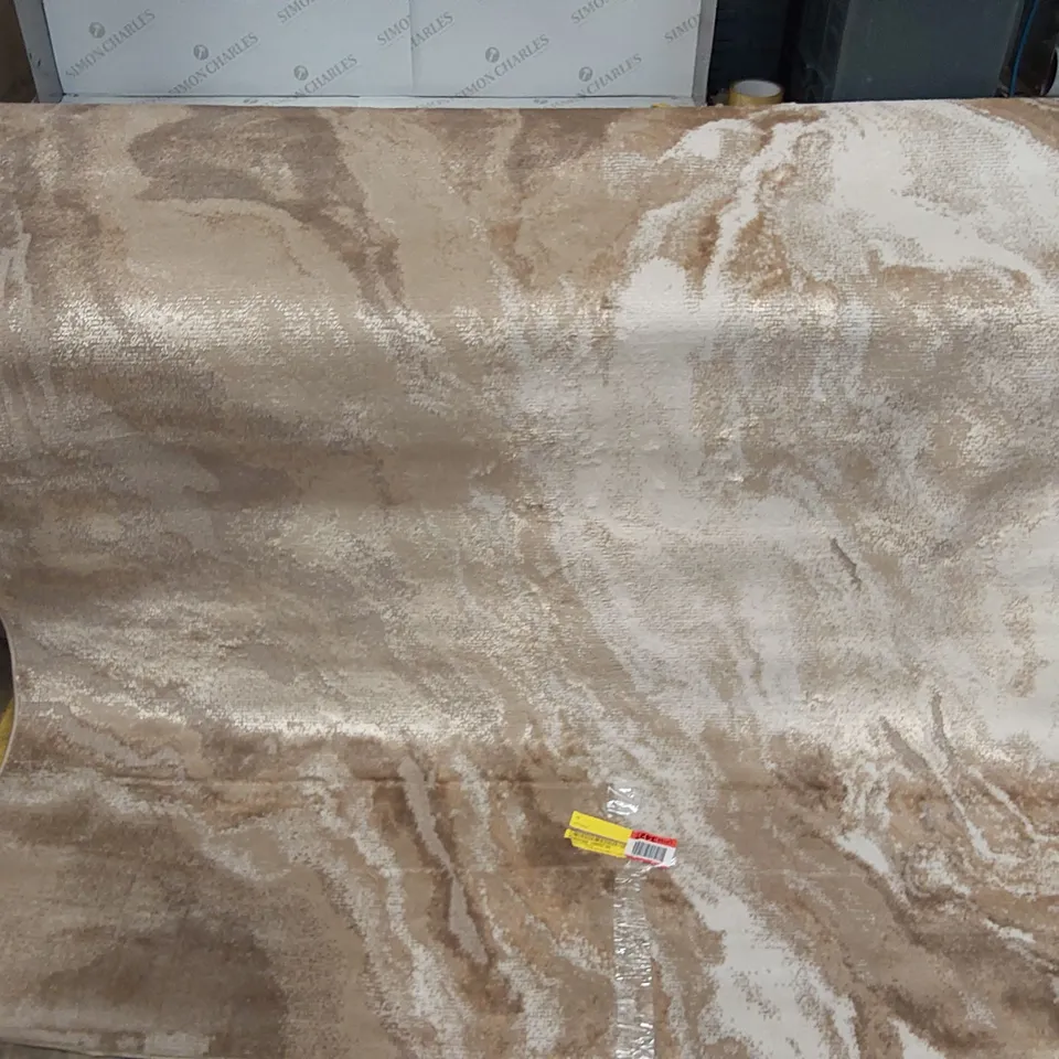 VOYAGE MATKI POWER LOOM BEIGE RUG // 190 X 280CM