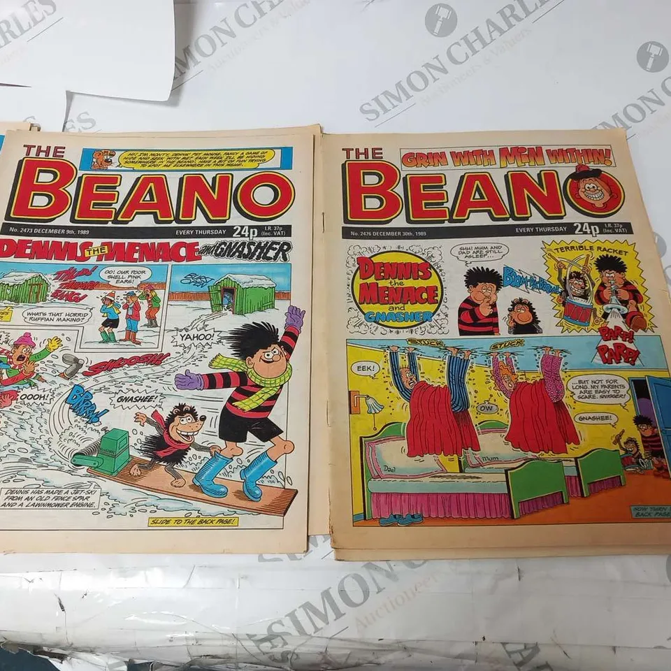 COLLECTION OF ASSORTED BEANO COMICS FROM 1989