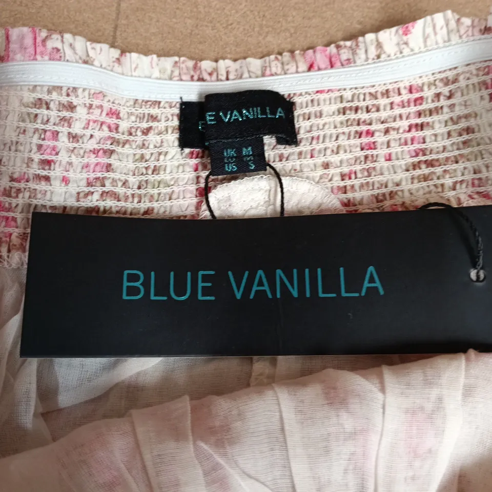 BLUE VANILLA MINI FLORAL SKIRT – PINK, UK SIZE M