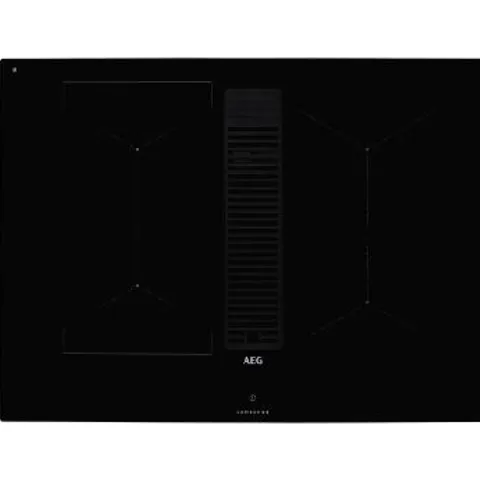 AEG COMBOHOB IDE74243IB 72CM VENTING INDUCTION HOB - BLACK - FOR DUCTED/RECIRCULATING VENTILATION