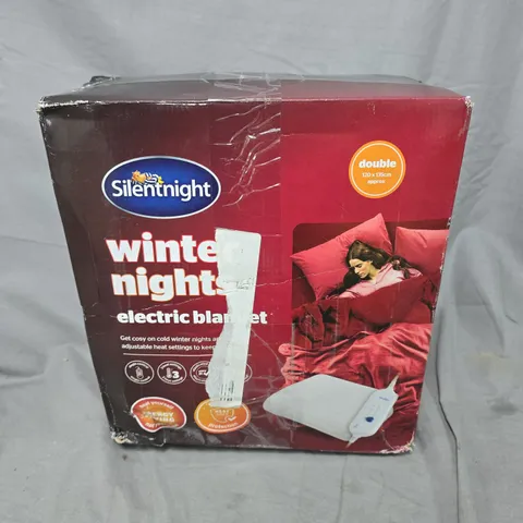 SILENTNIGHT WINTER NIGHTS ELECTRIC BLANKET - DOUBLE 